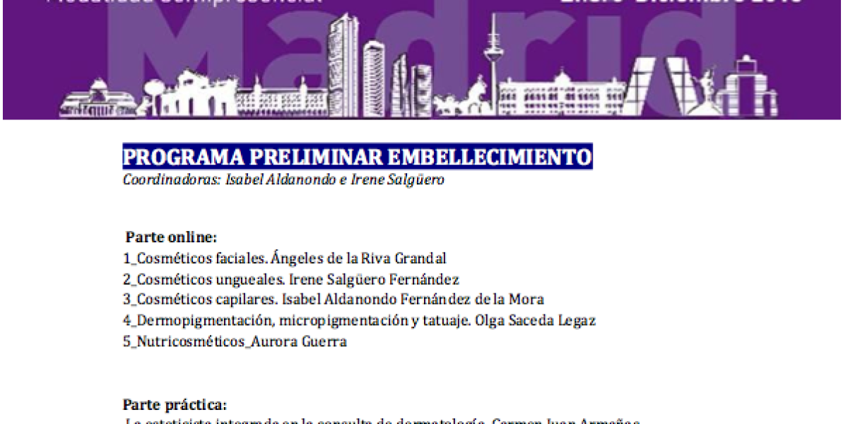 imd master en dermatologia estetica